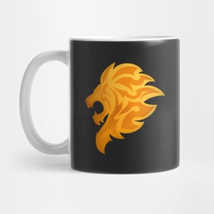 Golden Lion Head Mug